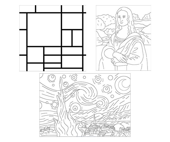 [개별도안] 명화 색칠하기