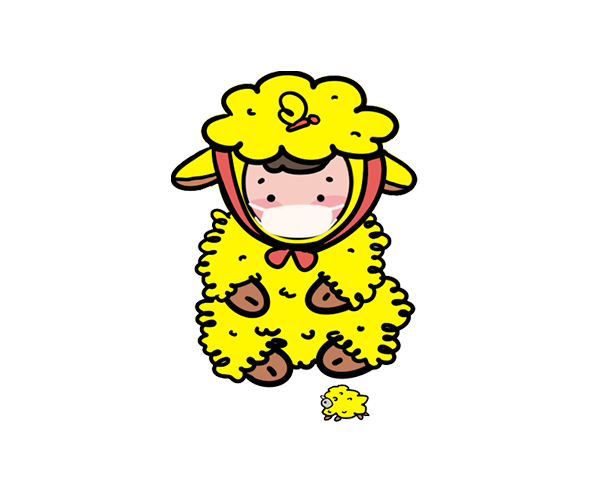 마스크 쓴 양 캐릭터