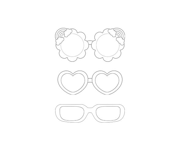 선글라스 색칠 모음