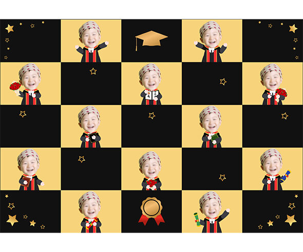 학사모 합성 포토월(문구없음)