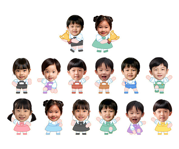 어린이날 주인공 합성이미지