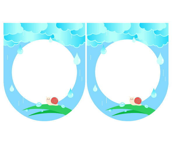 [개별도안] 여름 비 오는 날 가랜드