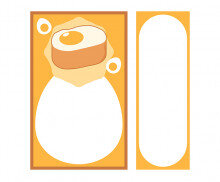 계란빵 가게 메뉴판