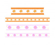 꽃 마스킹 테이프