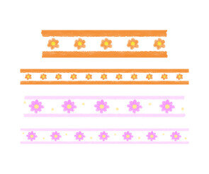 꽃 마스킹 테이프