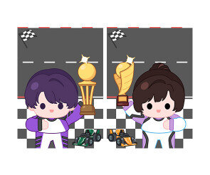 자동차 경주 놀이 표지