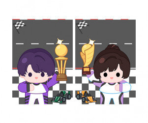 자동차 경주 놀이 표지