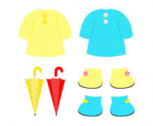 우비, 장화, 우산