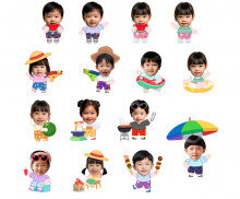 촌캉스 하는 아이 합성이미지