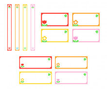 작품 모음집 이름표 (꽃)