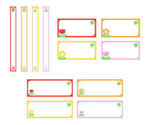 작품 모음집 이름표 (꽃)