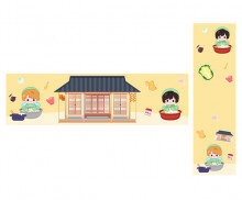 백김치 담그는 날 가로 세로 배너 (문구없음)