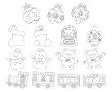 크리스마스 색칠 모음