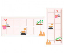 다양한 흙의 종류 원고지 레터링 (문구없음)