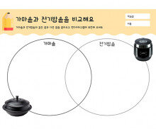 가마솥과 전기밥솥을 비교해요