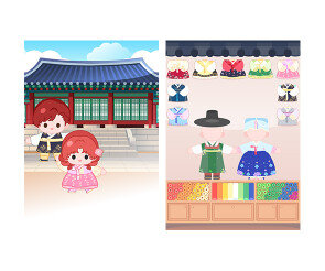 한복가게 포스터(문구없음)