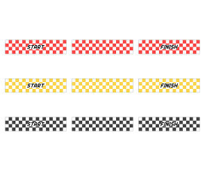자동차 경주 라인(START, FINSH, 기본)