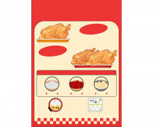 통닭 트럭 메뉴판(문구없음)