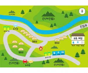 캠핑장 지도
