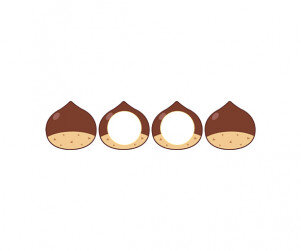 [개별도안] 밤을 주워요 가랜드