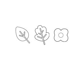 꽃, 낙엽 색칠 모음