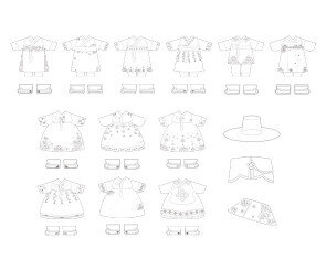 한복 색칠 모음