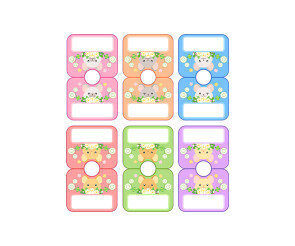 옷걸이 이름표 (새앙토끼)