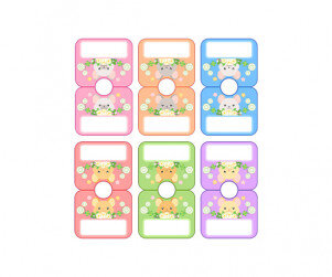 옷걸이 이름표 (새앙토끼)