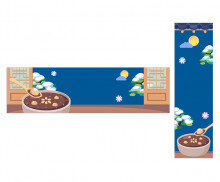 밤이 가장 긴 날 동짓날 가로 세로 배너 (문구없음)