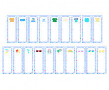 여름 옷 가게 개별 메뉴판(문구없음)