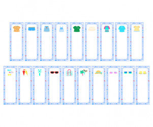 여름 옷 가게 개별 메뉴판(문구없음)