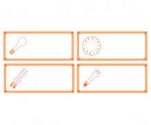 자연물 뷔페 식기류 이름표 (문구없음)