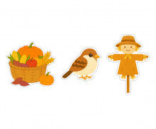 가을 농촌 꾸미기 스티커