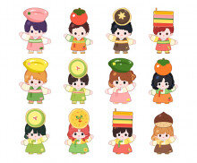 추석 음식과 아이