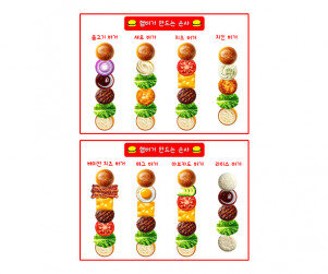 햄버거 만드는 순서