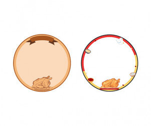 전기구이 통닭 라벨