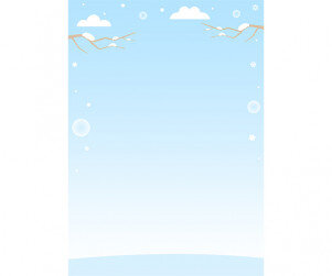 겨울 눈 내리는 하늘 테두리