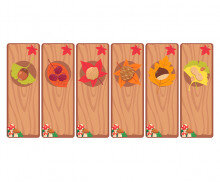 가을 열매 가게 개별 메뉴판 (문구없음)