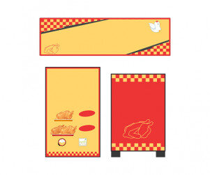 통닭 트럭 간판 (문구없음)