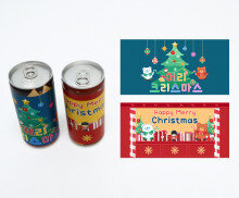 크리스마스 캔음료 라벨2