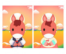 한복 입은 붉은 말 표지