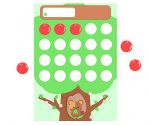 칭찬판 (사과) (문구없음)