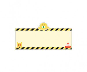 안전 교육판 (공사장) (문구없음)