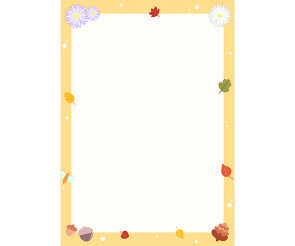 가을 도토리, 코스모스 테두리