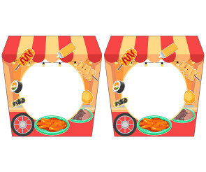 [개별도안] 분식 포장마차 가랜드