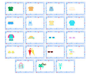 여름 옷 가게 이름표(문구없음)