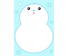 눈사람 테두리