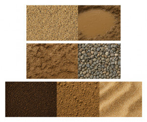 흙 종류 배경
