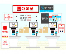 생활용품 가게 배경