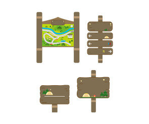 캠핑장 팻말 (문구없음)